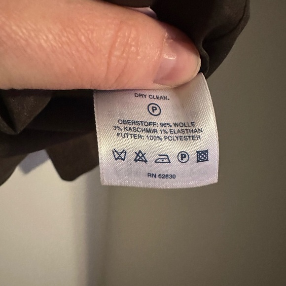 Lands' End Brown Blazer Button Down Wool Blend Size 16 Perfect Condtion - Picture 6 of 7